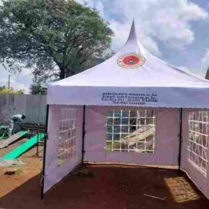 outdoor event tent with side walls